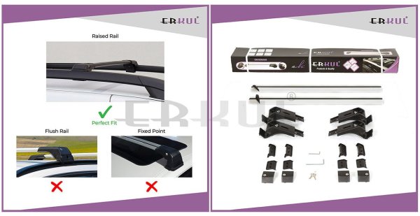 MERCEDES-E Klasse W212 2009-2016 Ara Atkı Skybar V1 Gri