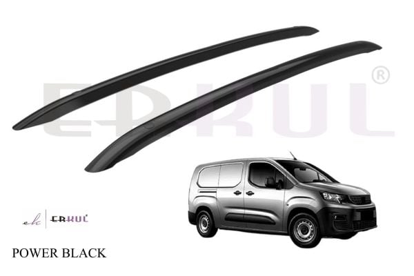 CITROEN BERLINGO Long (Uzun) 2018 Üzeri POWER FLUSH Tavan Çıtası Siyah