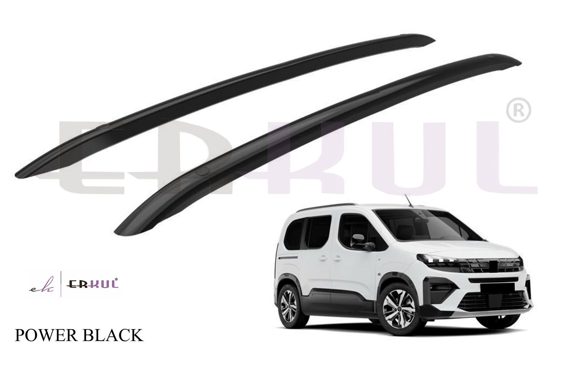 FIAT DOBLO 2023 Üzeri POWER FLUSH Tavan Çıtası Siyah