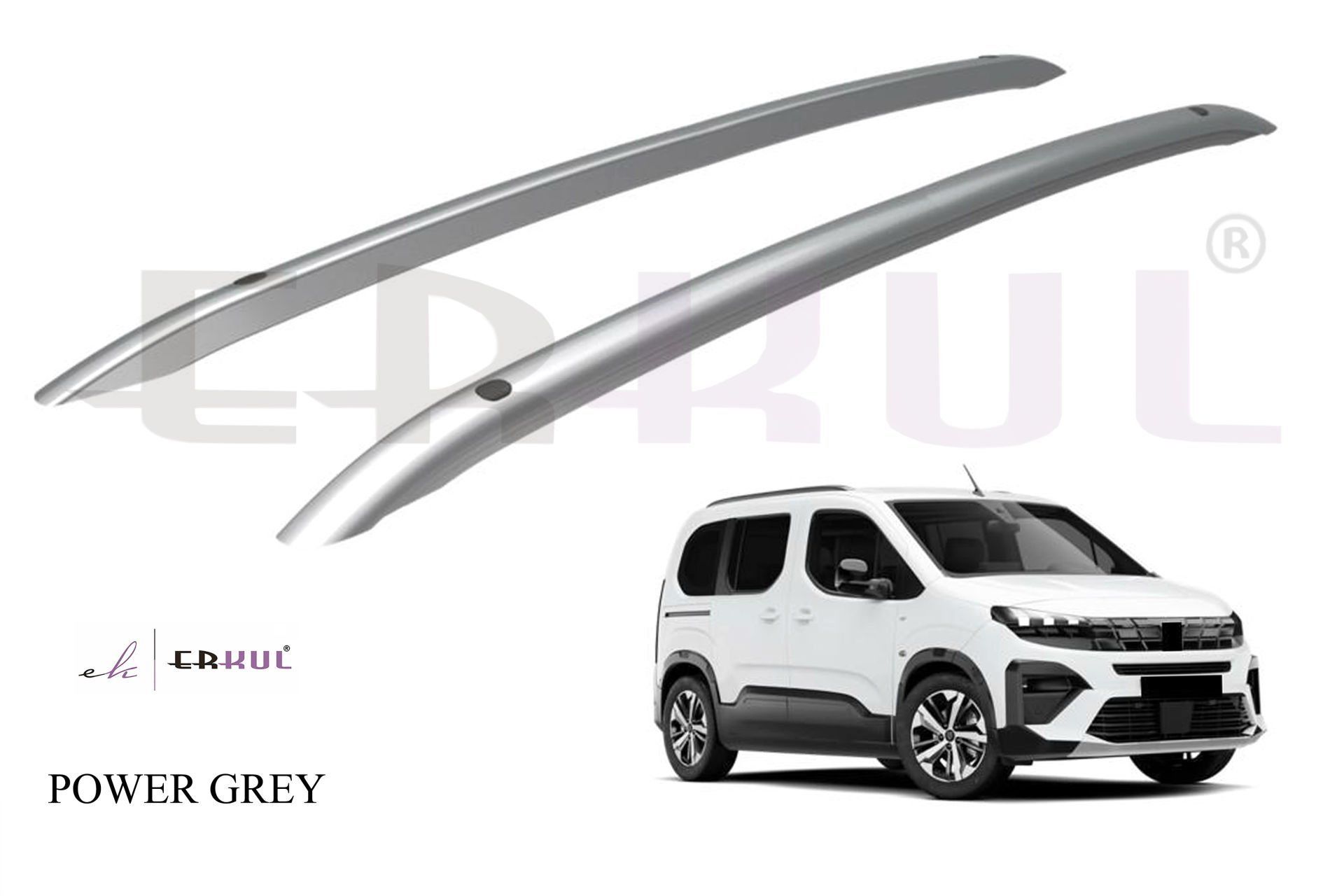 TOYOTA PROACE CITY LONG / Uzun 2020 Üzeri POWER FLUSH Tavan Çıtası Gri