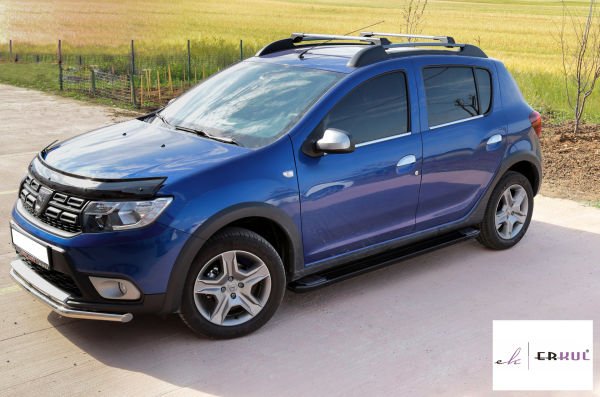 HYUNDAI SANTA-FE Uzun Şasi 2013-2020 Yan Basamak Rainbow Siyah