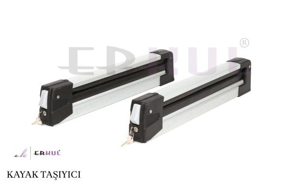 ARAÇ ÜSTÜ KİLİTLİ KAYAK VE SNOWBOARD TAŞIYICI GRİ