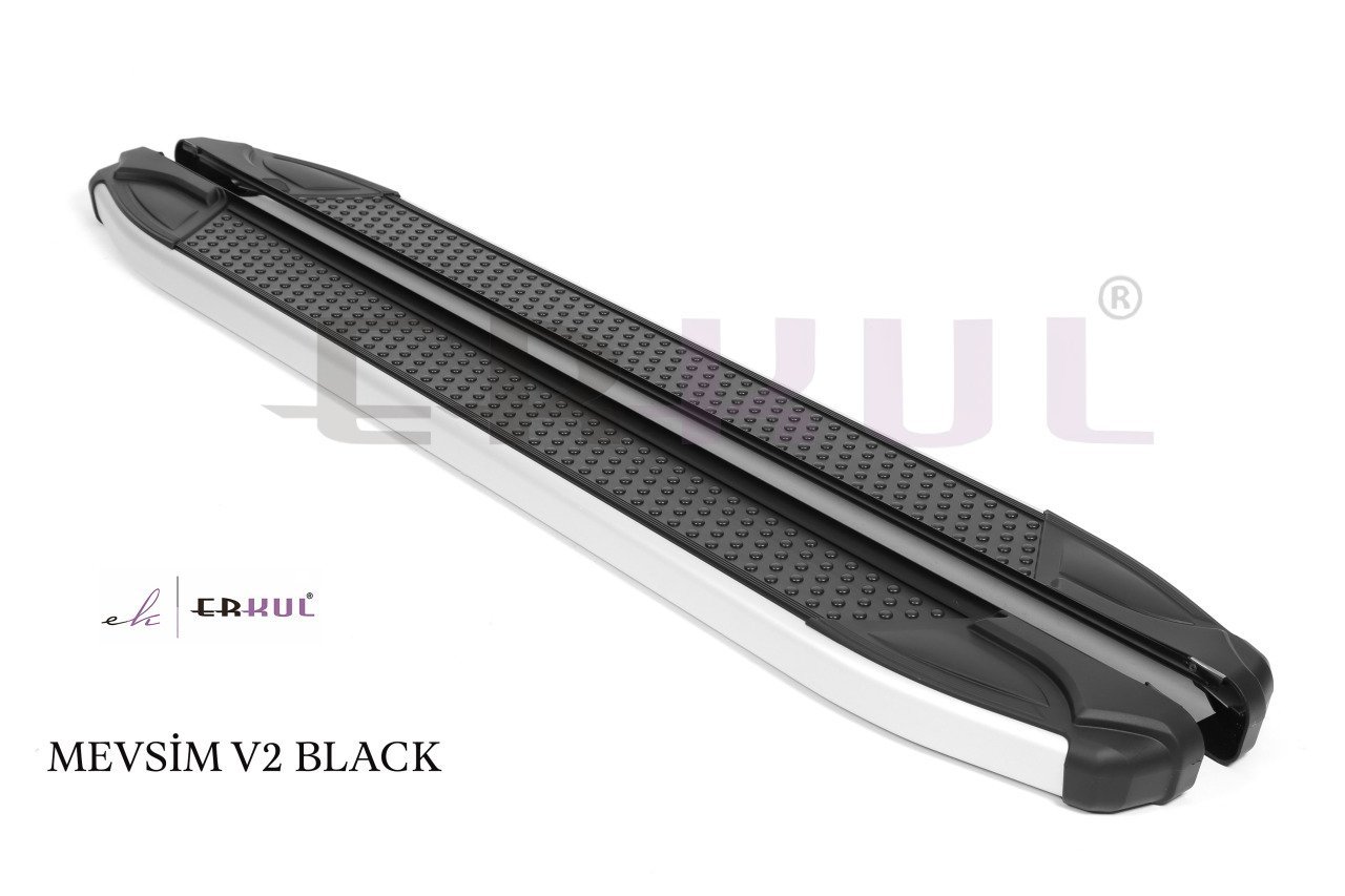 BMW-X5 2014-2018 Yan Basamak Mevsim V2 Siyah