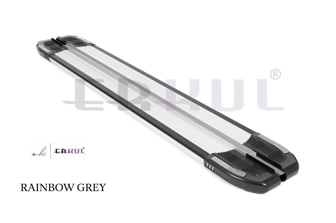 VOLKSWAGEN-TRANSPORT T5/T6 SHORT (Kısa şasi) 2003-2024 Yan Basamak Rainbow Gri