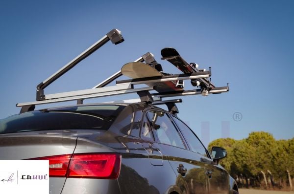 ARAÇ ÜSTÜ KAYAK VE SNOWBOARD TAŞIYICI SİYAH