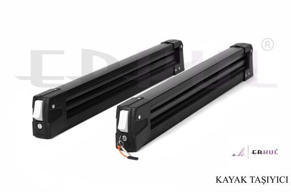 ARAÇ ÜSTÜ KİLİTLİ KAYAK VE SNOWBOARD TAŞIYICI SİYAH
